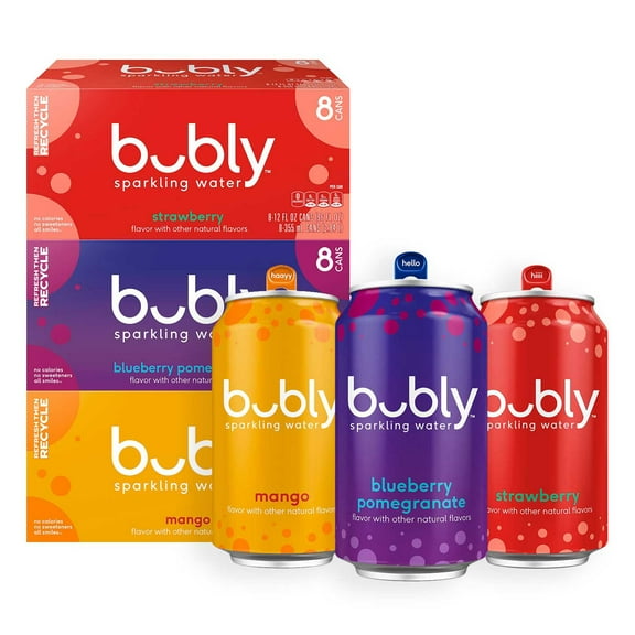 bubly Sparkling Water Variety Pack, 12 fl. oz., 24 pk.