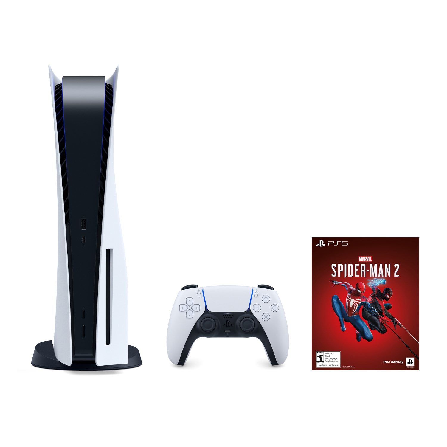 Console PS5 Standard + Marvel's Spider-Man 2 – Pack Neuf Sous Blister (Sony)