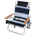 thumbnail image 3 of Member's Mark 5 Position Beach Chair with Wooden Armrest, 3 of 14