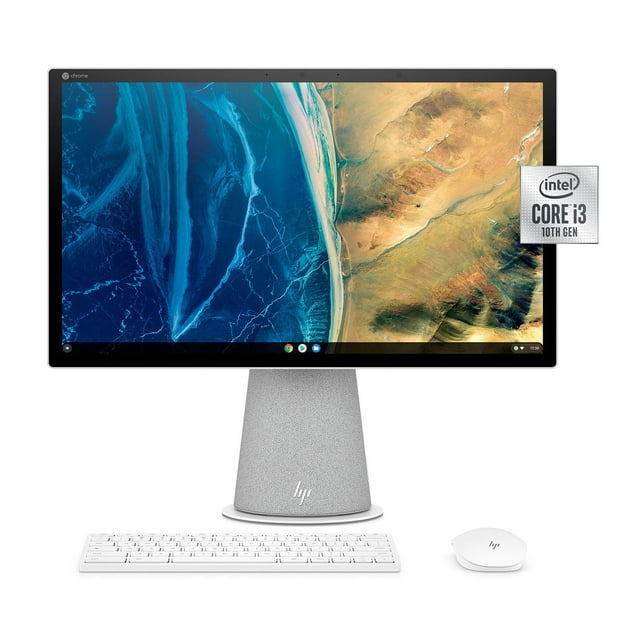 HP Chromebase 21.5" All-in-One Touchscreen - Chrome OS - Intel Core i3 - 4GB Memory - 128GB SSD - 2 Year Warranty Care Pack