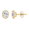 thumbnail image 2 of Lab Created Fancy Cut Diamond Stud Earrings in 14K Gold, 2 of 6