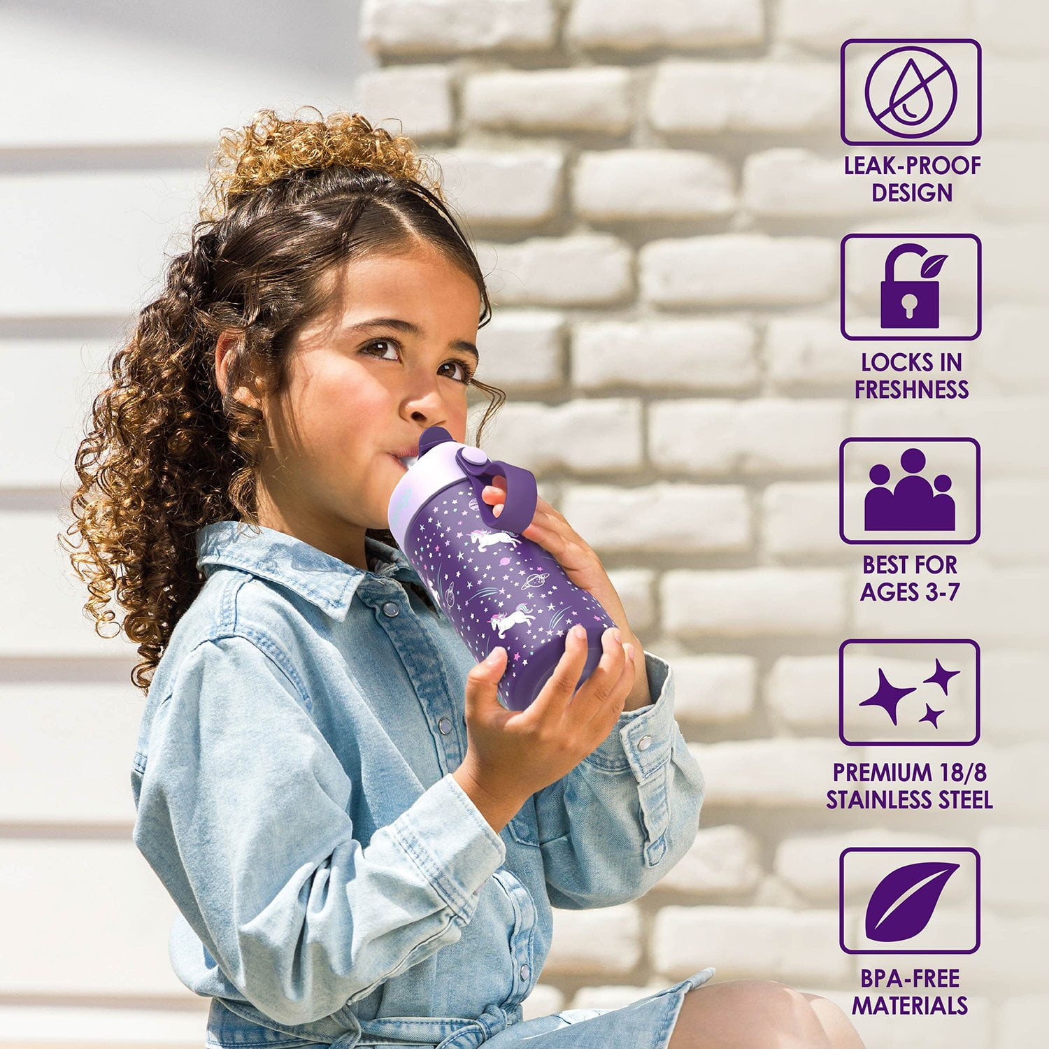 弁当箱・水筒 chiiiibag ALUMINIUM HANGING BOTTLE 500ml Bentgo Kids 2-Pack Stainless Steel Lunch Box & Water Bottle Set