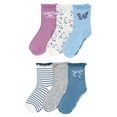 thumbnail image 2 of Limited Too Girls 6-Pack Lettuce Edge Quarter Crew Sock, 2 of 5