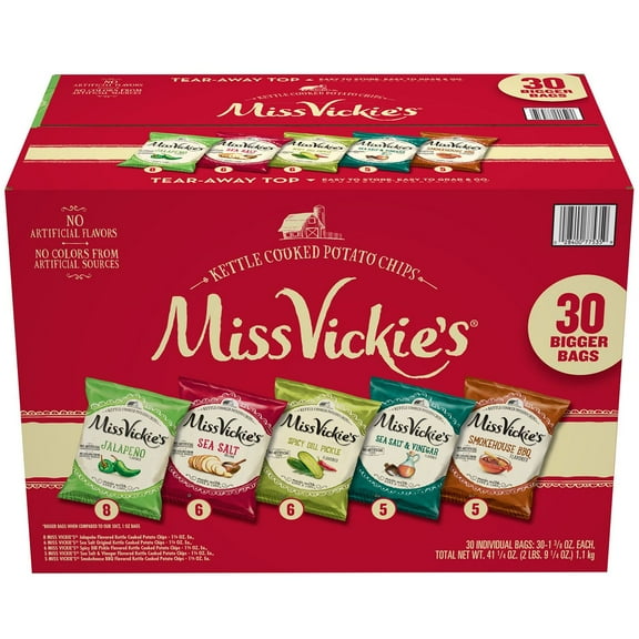 Miss Vickie's Kettle Cooked Potato Chips Variety Pack, 30 pk.