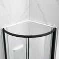 thumbnail image 10 of Breeze 34” x 34” x 77” Corner Shower Kit with Clear Glass, Walls, Base and Hardware, 10 of 21