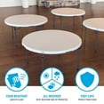 thumbnail image 6 of Lifetime 60" Round Commercial Grade Nesting Folding Table, 6 of 12