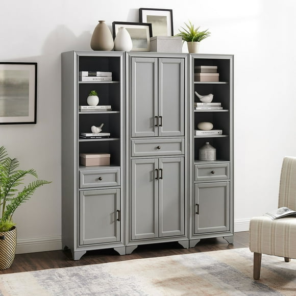 Crosley Furniture Tara 3-Piece Kitchen Storage Pantry Set