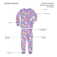 thumbnail image 3 of Member's Mark Girls 2-Piece Super Soft Snug Fit Modal DreamMark Pajamas, 3 of 8