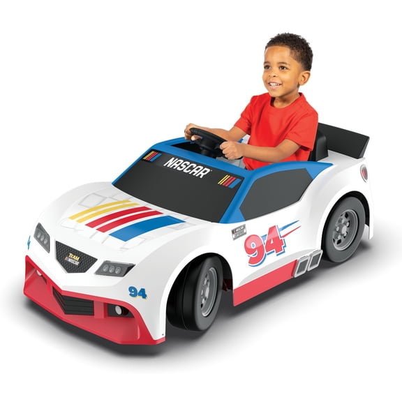NASCAR 12V Champion Racer Powered Ride-On w/ Interactive Engine & Accessories