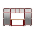 thumbnail image 1 of Seville Classics UltraHD 8-Piece Steel Garage Cabinet Storage Set With Height Adjustable Workbench, 12 Feet Wide Assorted Colors, 1 of 16