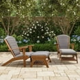 thumbnail image 3 of Cambridge Casual Teak and Wicker Adirondack Patio Set, 4pc, 3 of 19