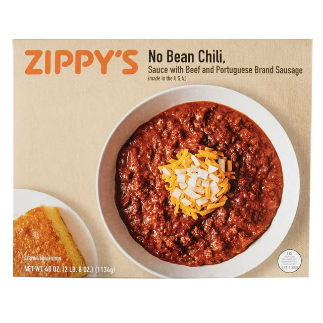 Zippy's No Bean Chili, Frozen, 40 oz.