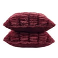 thumbnail image 3 of Member's Mark 2-Pack Ruched Faux Fur Decorative Pillows, 22" x 22", 3 of 5