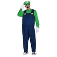 thumbnail image 1 of Nintendo Super Mario Bros. Luigi Adult Deluxe Costume, 1 of 7