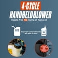 thumbnail image 6 of SENIX 4QL® 26.5cc 4-Cycle Gas Powered Handheld Leaf Blower, 6 of 14