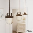 thumbnail image 1 of Hunter Karloff with Clear Glass Pendant Ceiling Light Fixture, 1 of 7