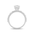 thumbnail image 2 of Emerald Cut with Baguette Accents Diamond Ring in 14K Gold, 2 of 7