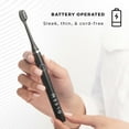thumbnail image 2 of Gleem Electric Toothbrush, Battery Powered, Soft Bristles, Black and White (2 pk.), 2 of 6