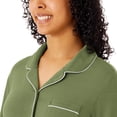 thumbnail image 2 of Dreammark Women's 2-Piece Notch Collar Pajama Set, 2 of 5