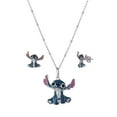 thumbnail image 3 of Lilo and Stitch Stud Earring and Pendant Necklaces Set in Sterling Silver, 3 of 12