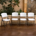 thumbnail image 5 of Lifetime Commercial Grade Contoured Folding Chair, Assorted Colors 4 Pack, 5 of 9