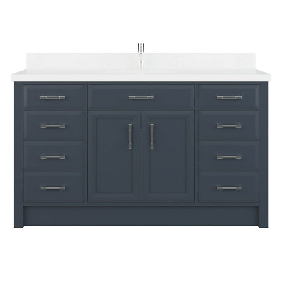 Studio Bathe Calais 60-inch Bathroom Vanity With Engineered Stone Countertop