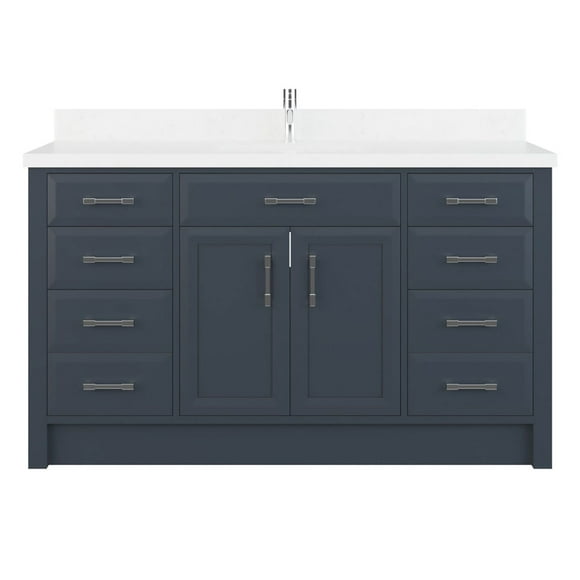 Studio Bathe Calais 60-inch Bathroom Vanity With Engineered Stone Countertop