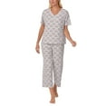 thumbnail image 1 of Character Ladies 2-Piece Short Sleeve Henley and Crop Pant PJ Set, 1 of 7