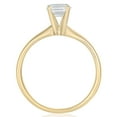 thumbnail image 3 of Emerald Diamond Solitaire Ring in 18K Gold, 3 of 3