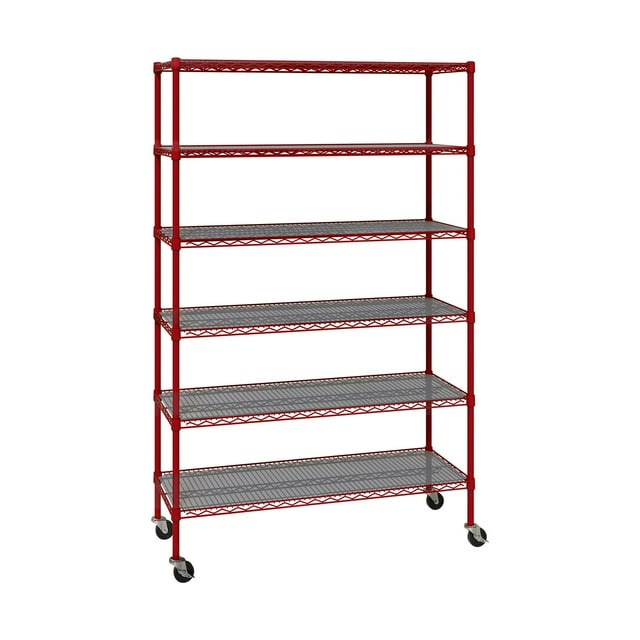 Member's Mark 6-Tier NSF Heavy Duty Wire Shelving, 47.75" W x 18" D x 75.5" H