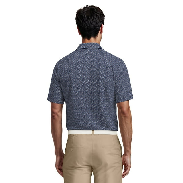 Callaway Men’s Performance Stretch Polo — Navy Geometric (XL) 2