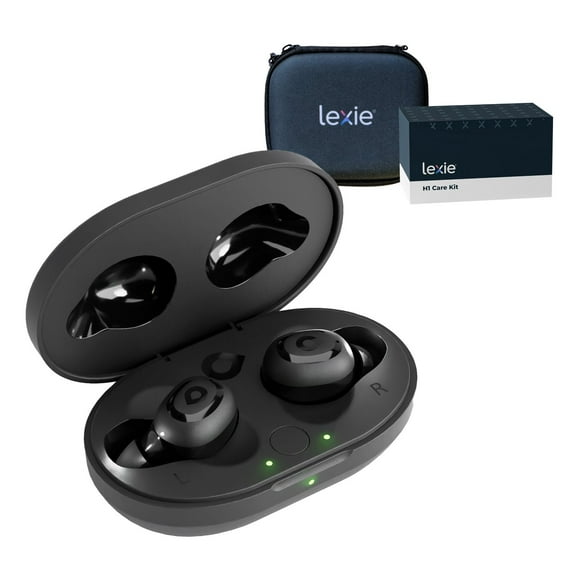 Lexie H1 Rechargeable Active Noise Cancelling Earbud OTC Hearing Aid Bundle
