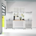 thumbnail image 4 of Seville Classics UltraHD 5-Piece Storage Cabinet System with Height Adjustable Workbench, 9' Wide, 4 of 16