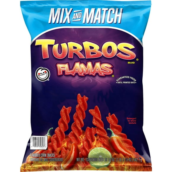 Sabritas Turbos Flama Corn Snacks, 19.125 oz.