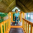 thumbnail image 5 of KidKraft Adventure Bend Wooden Swing Set with Three Slides, 5 of 19