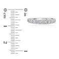 thumbnail image 5 of Lab Created Round Cut Diamond Band in 18K Gold, 5 of 8