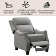 thumbnail image 2 of Calvin Fabric Pushback Reclining Armchair, 2 of 10