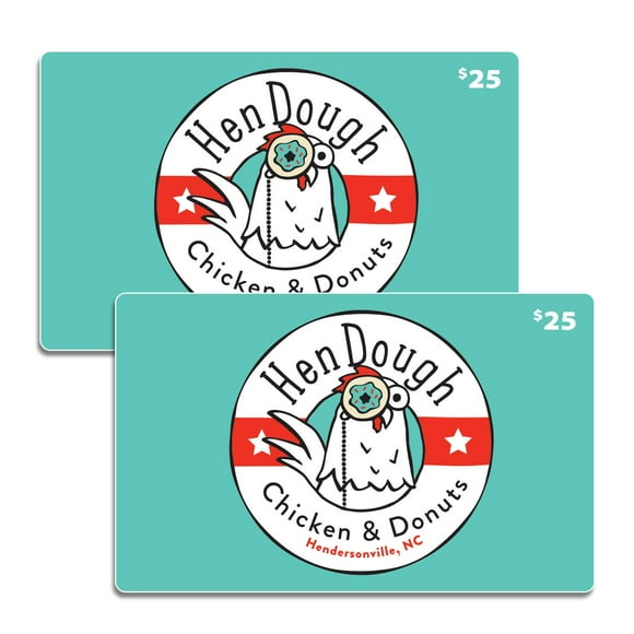 Hendouh Chicken & Dount $50 Gift Card Multi-Pack, 2 x $25