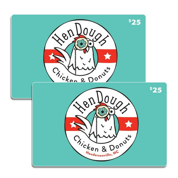 Hendouh Chicken & Dount $50 Gift Card Multi-Pack, 2 x $25