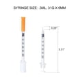 thumbnail image 5 of Member's Mark Insulin Syringes, .3 mL  31G x 1/4" (6mm), 100 ct., 5 of 7