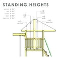 thumbnail image 7 of Gorilla Playsets Avalon Treehouse Wood Swing Set with Vinyl Canopy and Trapeze Arm, 7 of 8