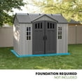 thumbnail image 2 of Lifetime 10' x 8' Outdoor Storage Shed, Gray, 2 of 12