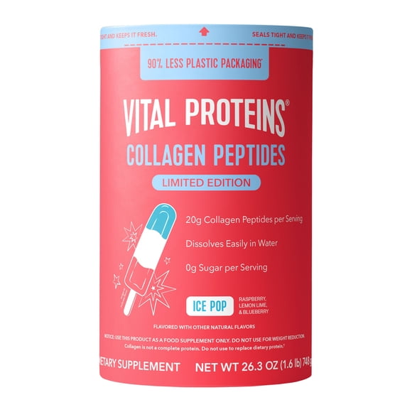 Vital Proteins Collagen Peptides Powder, Limited Edition Ice Pop, 26.3 oz.