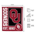 thumbnail image 3 of Logo Brands Oklahoma Sooners 60"x70" Super Plush Blanket, 3 of 6