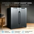 thumbnail image 2 of Newair Shadow Series Wine Cooler 18 Bottles & 59 Cans Dual Temperature Zones, French Door Mirrored Glass in Black, 2 of 9