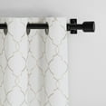 thumbnail image 2 of Aria Embroidery Window Panel Curtains (Pair) 5" to 8" Length Options, 2 of 4