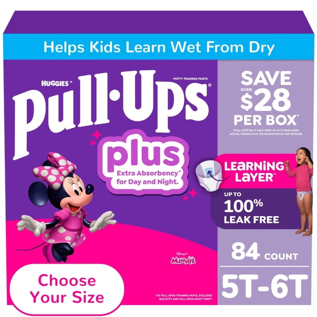 Pull-Ups Training Pants for Girls, Sizes 2T-6T
