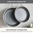 thumbnail image 6 of GreenPan Apex 2-Piece Hybrid Stainless Steel Fry Pan Set, 10" & 12", 6 of 10
