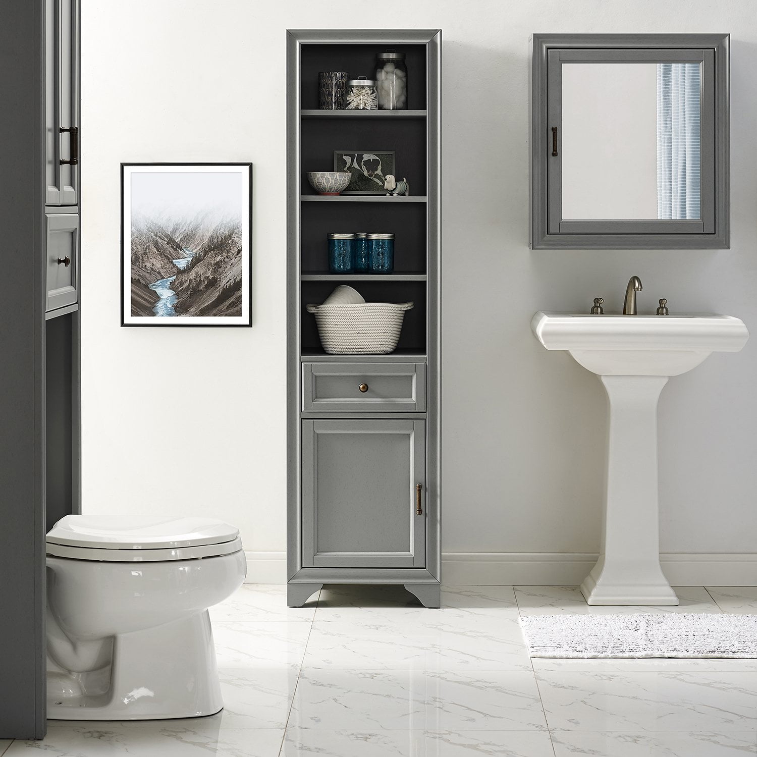 Crosley Tara Bathroom Cabinet - Thumbnail 5