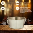 thumbnail image 7 of SKI 30 Quart Hammered Double Walled Stainless Steel Beverage Tub, 7 of 9